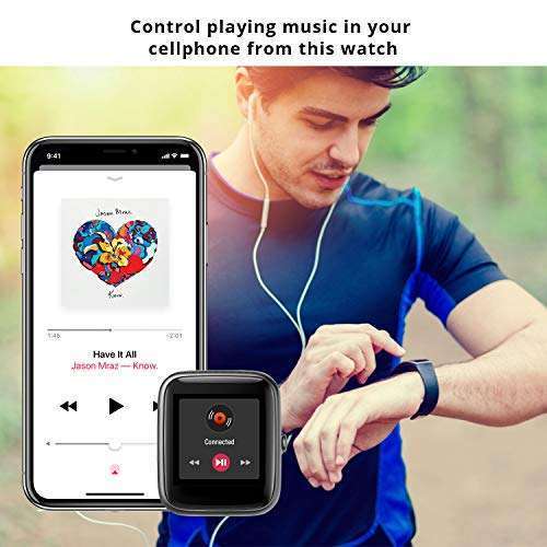 Fitpolo "Fitpolo Fitness Tracker: Heart Rate Monitor, 1.8" Touch Screen, IP68 Waterproof, Step & Sleep Tracker for Men & Women" - View 10 of 10