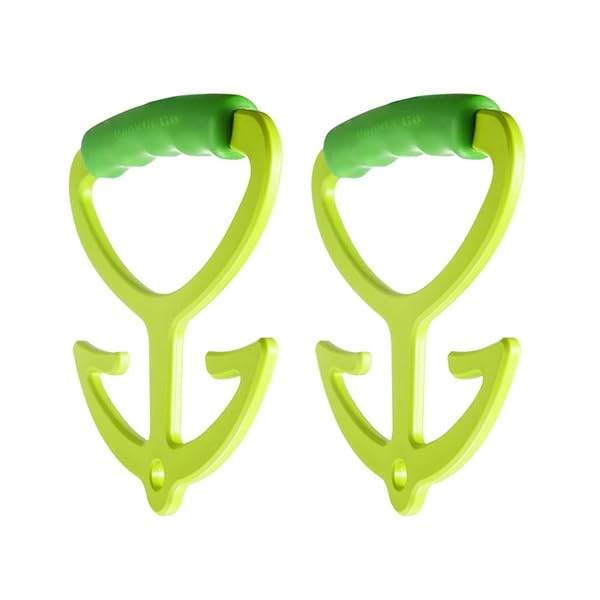 Pankia Go Pankia Grocery Bag Holder 2 Pack Soft Grip Handle Carrier Holds Up to 80lbs Ideal for Shopping and Organizing