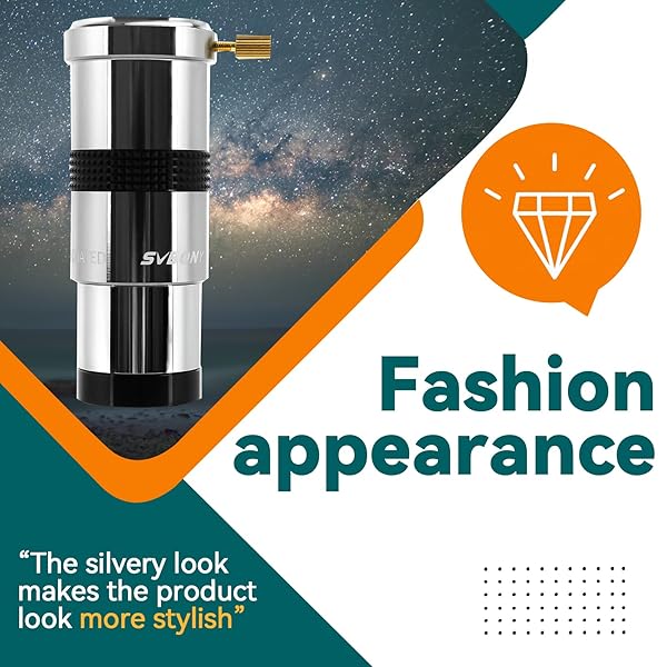 SVBONY "SVBONY SV137 3X Barlow Lens - 1.25" Telescope Accessory with Metal Body & Multi-Coated Eyepiece" - View 8 of 9