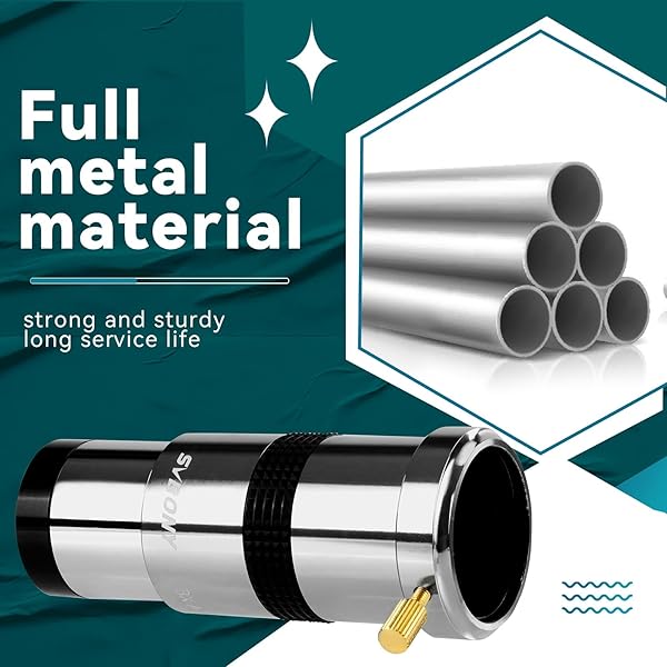 SVBONY "SVBONY SV137 3X Barlow Lens - 1.25" Telescope Accessory with Metal Body & Multi-Coated Eyepiece" - View 9 of 9