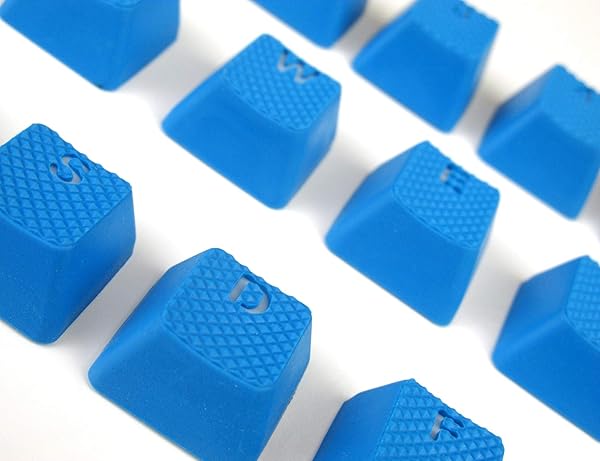 TAI-HAO Taihao Sky Blue TPR Gaming Keycaps Set for Cherry MX Keyboards - OEM Compatible & Backlit for Tfue Fans - View 5 of 7