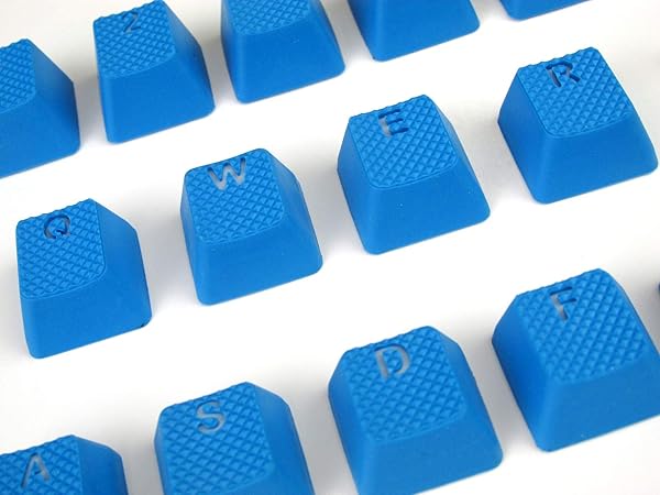 TAI-HAO Taihao Sky Blue TPR Gaming Keycaps Set for Cherry MX Keyboards - OEM Compatible & Backlit for Tfue Fans - View 7 of 7