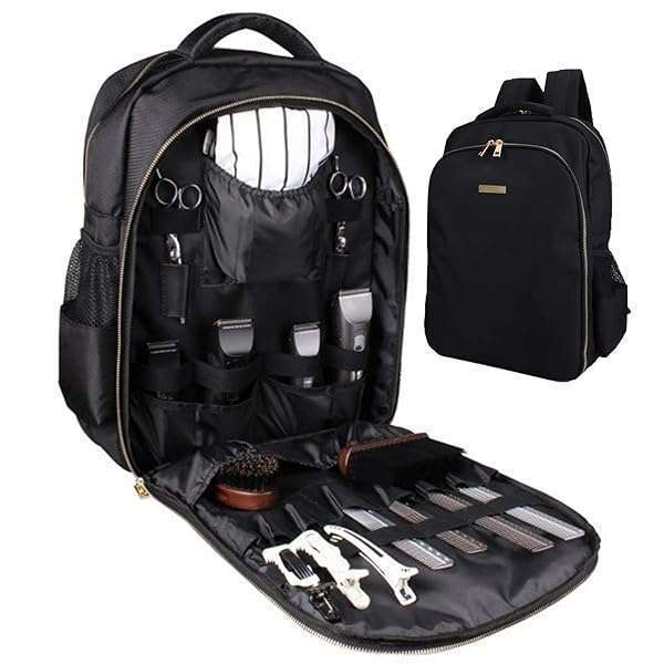 NADAENMF Portable NADAENMF Barber Supplies Bag Organizer for Clippers & Accessories - Ideal Clipper Backpack for Hairstylists