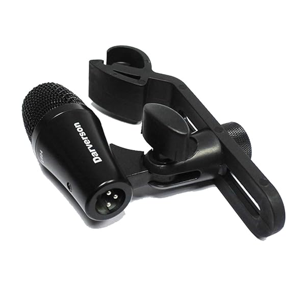 darverson Darverson Cardioid Dynamic Tom Drum Microphone with Fixed Holder Mount and XLR Output for Professional Sound Quality - View 3 of 5