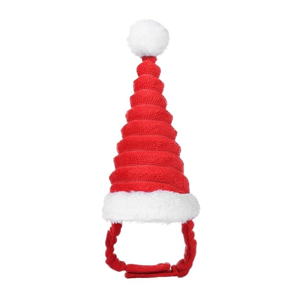 POPETPOP POPETPOP Guinea Pig Santa Hat - Adorable Christmas Costume for Small Pets & Hamsters