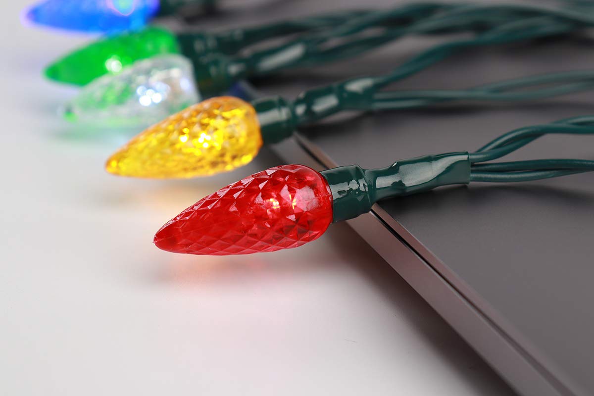 YAGE Tale LED Christmas Light Phone Charger Cord USB 50inch 10LED Multicolor Bulbs Compatible with iPhone Models 2pcs - View 8 of 9