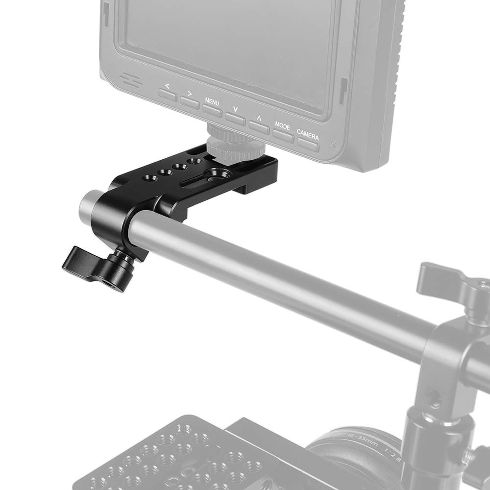CAMVATE CAMVATE Multi-Function Extension Plate with 15mm Rod Clamp and Cold Shoe Mount for Versatile Camera Setup 2282 - View 3 of 5