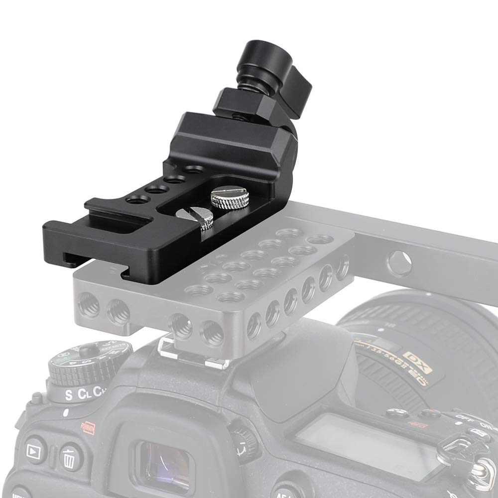 CAMVATE CAMVATE Multi-Function Extension Plate with 15mm Rod Clamp and Cold Shoe Mount for Versatile Camera Setup 2282 - View 4 of 5