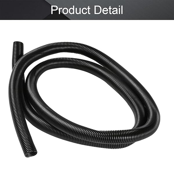 Othmro Othmro 1pcs 0.79in ID 6.56ft Flexible Electrical Conduit Split Wire Loom Tubing for Home Outdoor Automotive Marine Wire Harness Cover Black - View 4 of 9