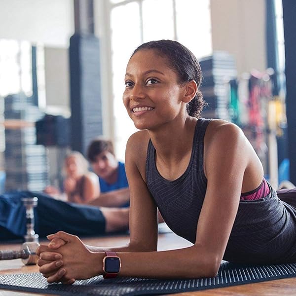 Tobfit Tobfit Sport Bands for Fitbit Versa 2 and Versa Soft TPU Wristbands for Women and Men in Wine Red Small Size - View 2 of 7