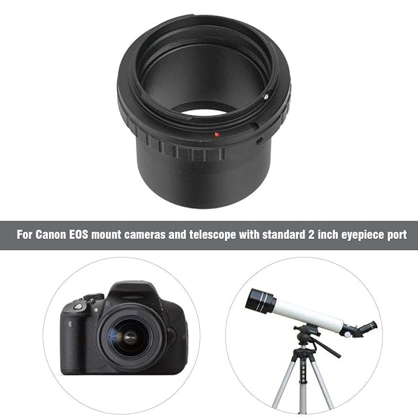 Pomya 48mm Telescope Adapter Ring for Canon: Professional Aluminium Alloy Camera Converter - View 7 of 10