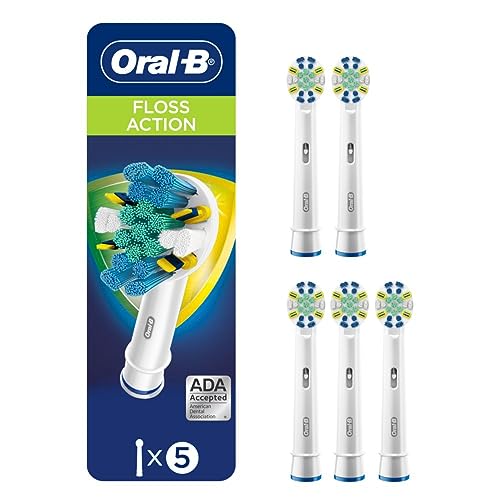 Oral-B Oral-B FlossAction Electric Toothbrush Replacement Heads - 5 Count Refills for Superior Oral Care