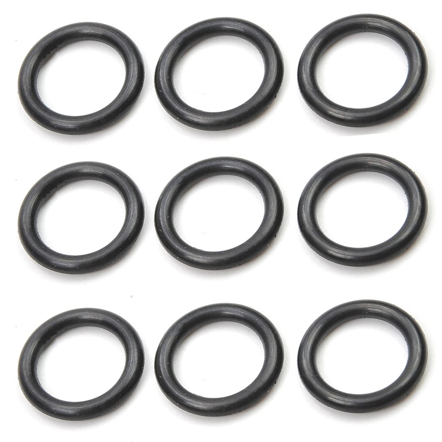 Othmro 20pcs Nitrile Rubber O-Rings 1.5mm Wire Dia 10mm OD for Oil Air Sealing Professional Plumbing Car Repair Black