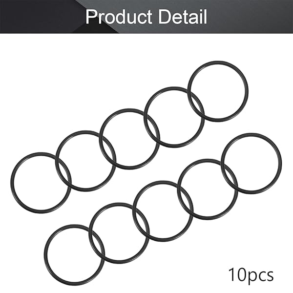 Othmro Othmro 10pcs Nitrile Rubber O-Rings 1.5mm Wire Dia 34mm OD for Oil Air Sealing Professional Plumbing Car Repair Black - View 4 of 9