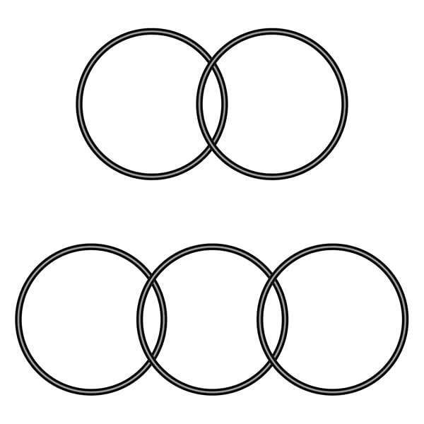 Othmro 10pcs Nitrile Rubber O-Rings 1.5mm Wire Dia 34mm OD for Oil Air Sealing Professional Plumbing Car Repair Black