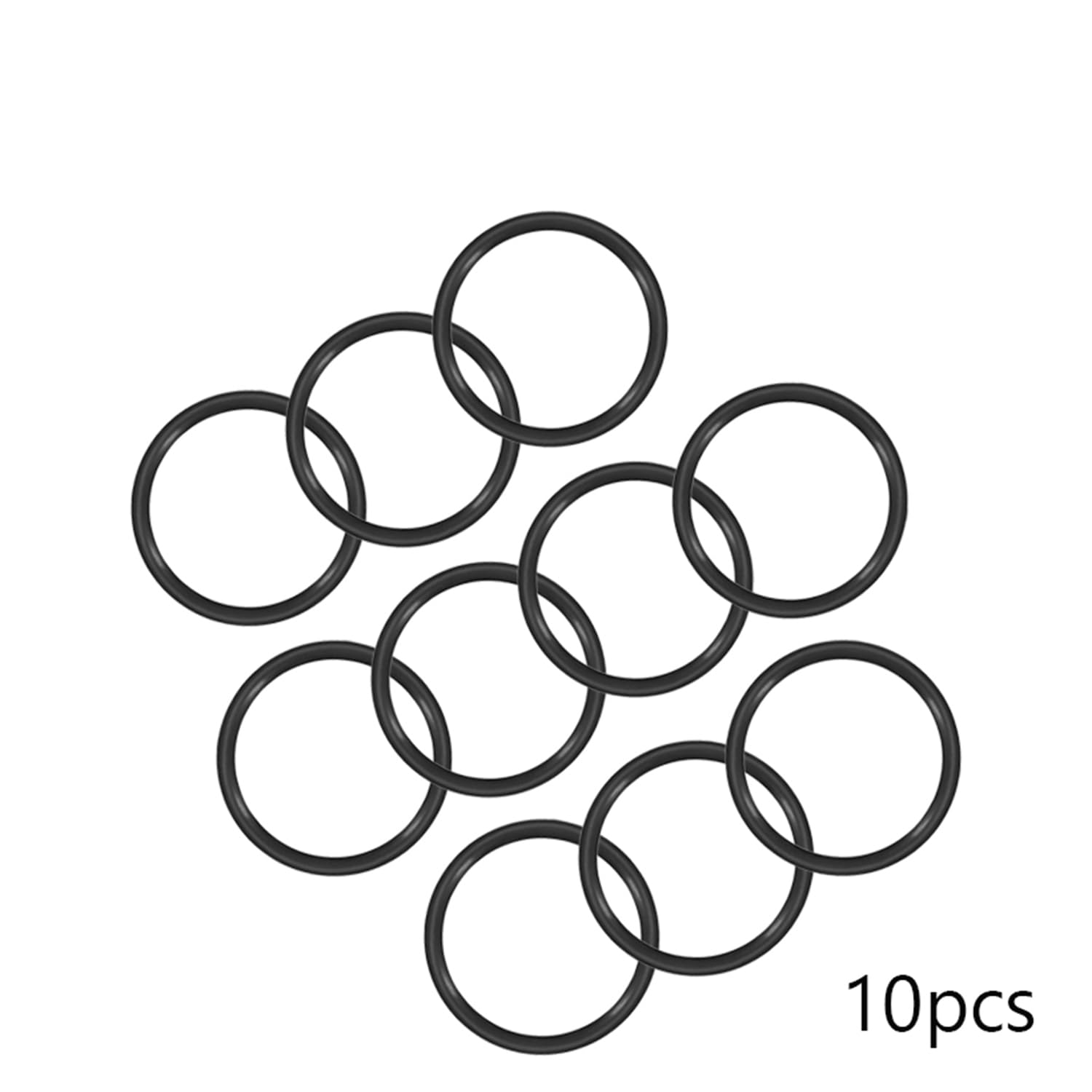 Othmro Othmro 10pcs Nitrile Rubber O-Rings 1.5mm Wire Dia 22mm OD for Oil Air Sealing Professional Plumbing Car Repair Black - View 3 of 9