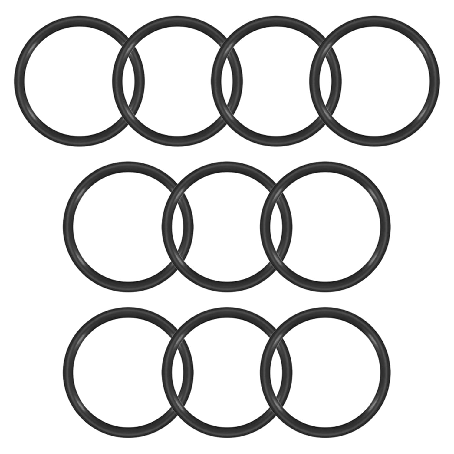Othmro Othmro 10pcs Nitrile Rubber O-Rings 1.5mm Wire Dia 22mm OD for Oil Air Sealing Professional Plumbing Car Repair Black - View 5 of 9