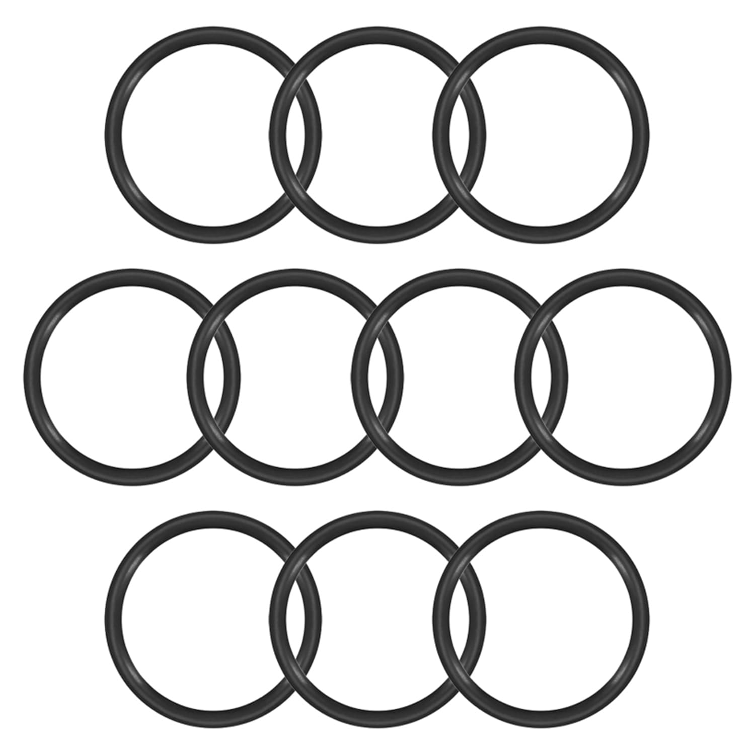 Othmro Othmro 10pcs Nitrile Rubber O-Rings 1.5mm Wire Dia 22mm OD for Oil Air Sealing Professional Plumbing Car Repair Black - View 6 of 9