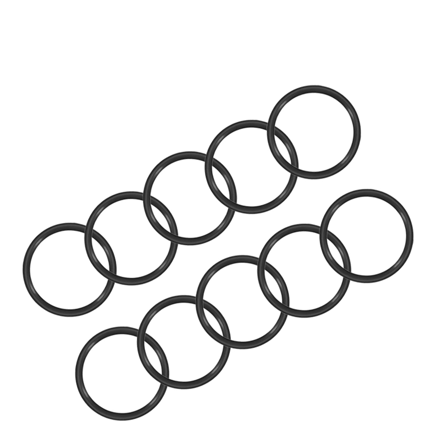 Othmro Othmro 10pcs Nitrile Rubber O-Rings 1.5mm Wire Dia 22mm OD for Oil Air Sealing Professional Plumbing Car Repair Black - View 7 of 9