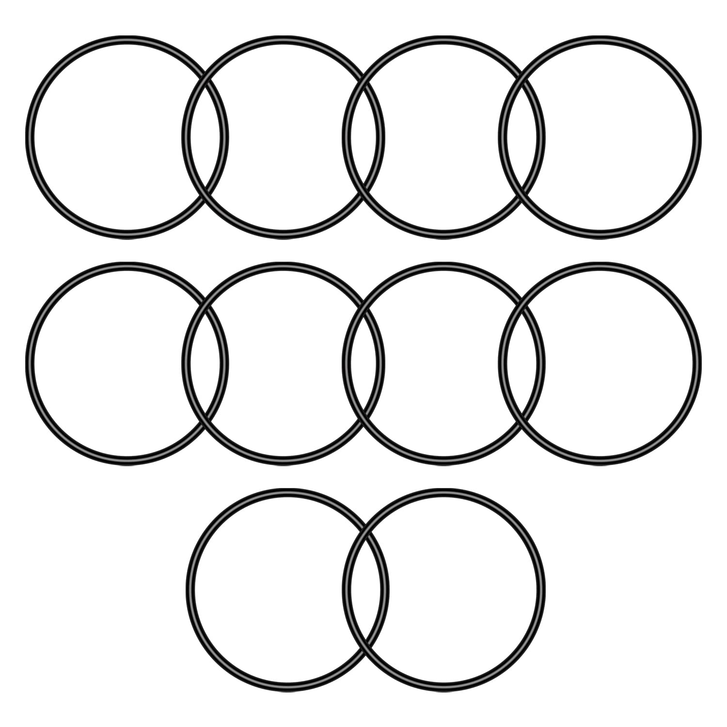 Othmro Othmro 10pcs Nitrile Rubber O-Rings 1.5mm Wire Dia 22mm OD for Oil Air Sealing Professional Plumbing Car Repair Black - View 8 of 9