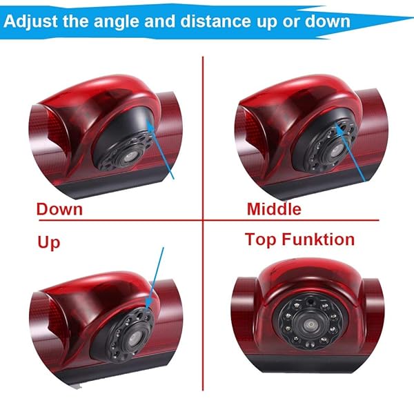 Navinio Navinio Car Third Roof Top Mount Brake Lamp Camera for Chevrolet Express GMC Savana Vans and Explorer Cargo Reverse Parking Camera - View 5 of 8