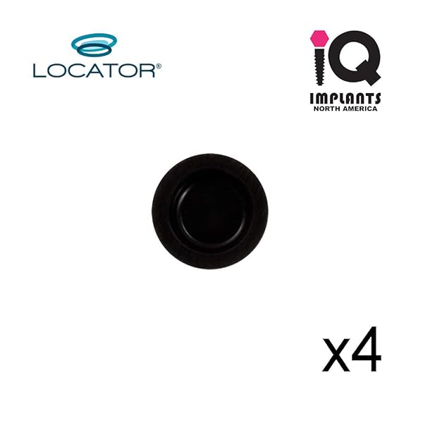 IQ IMPLANTS Zest Locator Original Lab Processing Male Caps Black 4 Pack for Fast Results - View 2 of 4