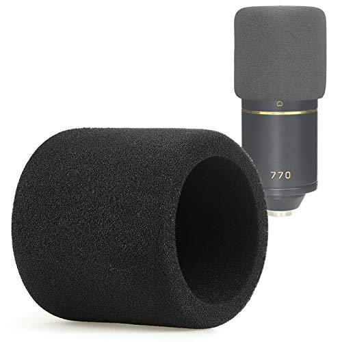 SUNMON Buy SUNMON Foam Mic Windscreen & Pop Filter for MXL 770/990 Condenser Microphones - Enhance Sound Quality!