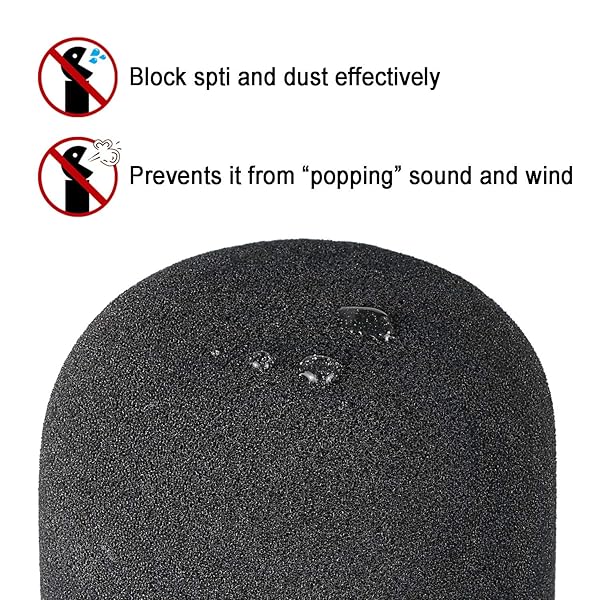 SUNMON 2-Pack SUNMON Blue Yeti Pop Filter & Foam Covers for USB Microphone - Ultimate Sound Quality Upgrade - View 5 of 9