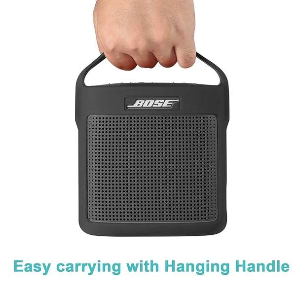 TXEsign TXEsign Silicone Stand Up Case for Bose SoundLink Color II - Durable, Protective, with Handle - Dark Gray - View 4 of 9