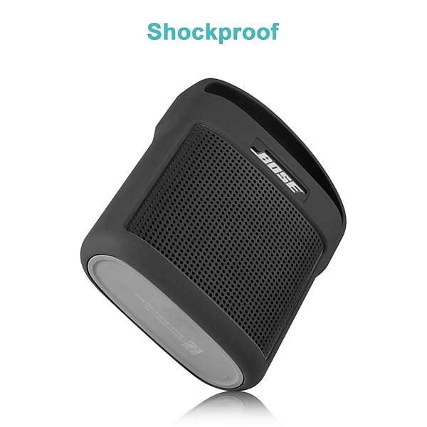 TXEsign TXEsign Silicone Stand Up Case for Bose SoundLink Color II - Durable, Protective, with Handle - Dark Gray - View 5 of 9