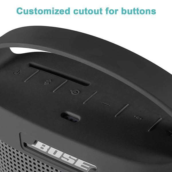 TXEsign TXEsign Silicone Stand Up Case for Bose SoundLink Color II - Durable, Protective, with Handle - Dark Gray - View 6 of 9