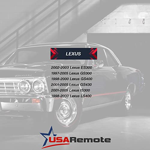 USARemote Key Fob Set of 2 for 1997-2005 ES300 GS300 GS400 GS430 IS300 LS400 Keyless Entry Remote HYQ1512V - View 4 of 6