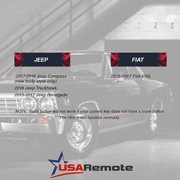 USARemote Key Fob for 2015-2018 Dodge Challenger Durango Keyless Entry Smart Remote M3N-40821302 - View 4 of 6