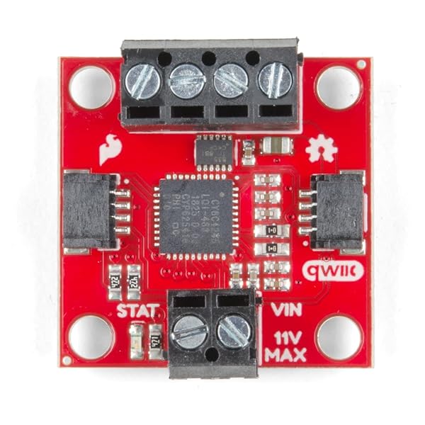 SparkFun SparkFun Qwiic Motor Driver I2C Plug and Play Breakout for Small DC Motors with 1.2A Steady State Drive and 127 Levels of Strength - View 2 of 8