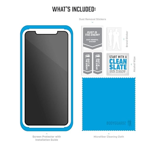 BodyGuardz BodyGuardz Spyglass Edge Privacy Screen Protector for iPhone 11 Pro Max Extreme Edge-to-Edge Impact and Scratch Protection - View 6 of 6