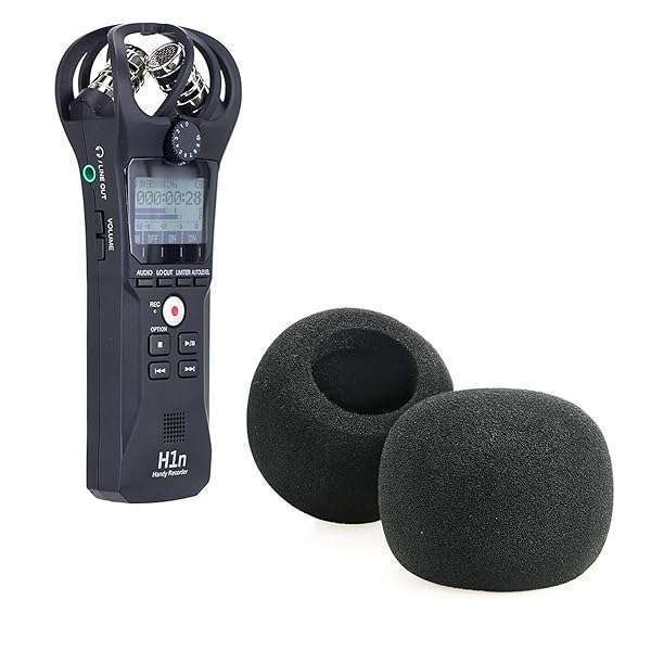 SUNMON Buy SUNMON Windscreen Foam for Zoom H1n & H1 Recorder - 2 PCS Windshield Pop Filter for Clear Audio - View 4 of 9