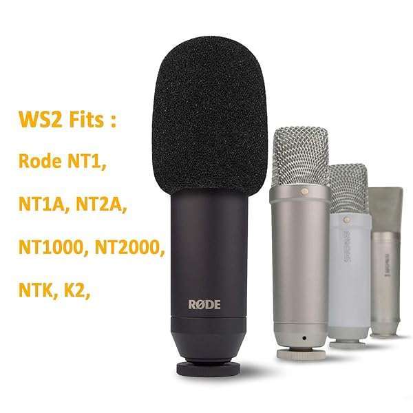 SUNMON WS2 Microphone Pop Filter & Windscreen for Rode NT1-A, Procaster, NT2-A, K2, NT1000, NT2000 - Enhance Your Sound Quality! - View 4 of 9