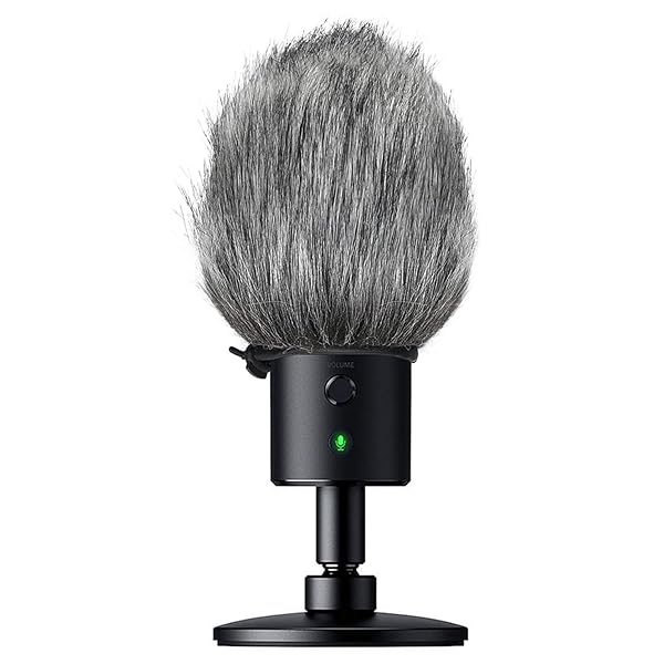 SUNMON SUNMON Razer Seiren X Furry Windscreen Muff Mic Pop Filter Wind Cover for Razer Seiren X USB Condenser Streaming Microphone - View 2 of 7