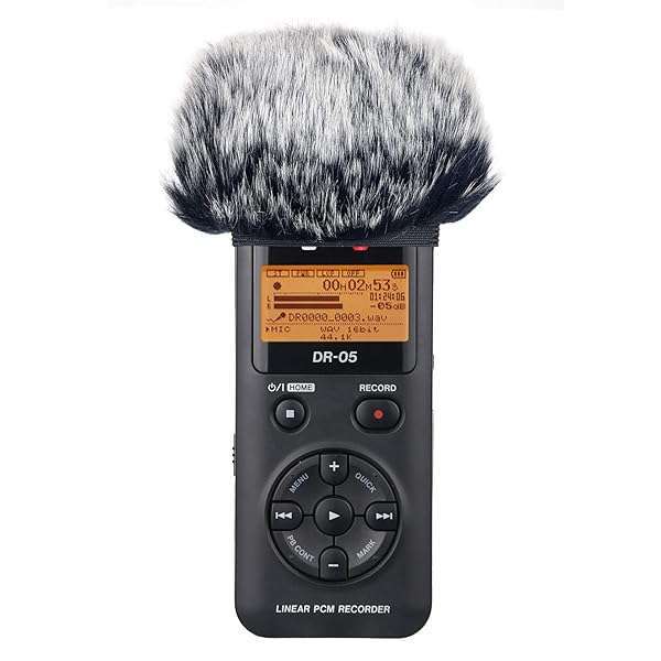 SUNMON Outdoor Microphone Windscreen for Tascam DR-05X & DR-05 - Furry Cover by SUNMON - View 4 of 9