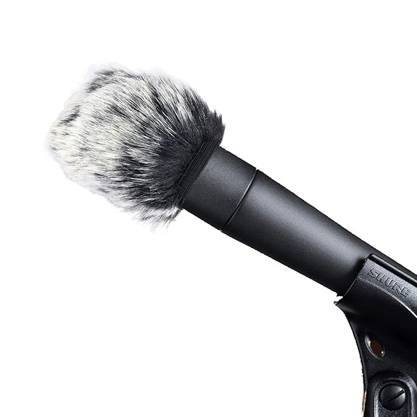 SUNMON SUNMON Microphone Furry Windscreen for Shure A2WS SM57 and 545 Series Muff Windshield Windjammer Deadcat - View 2 of 7