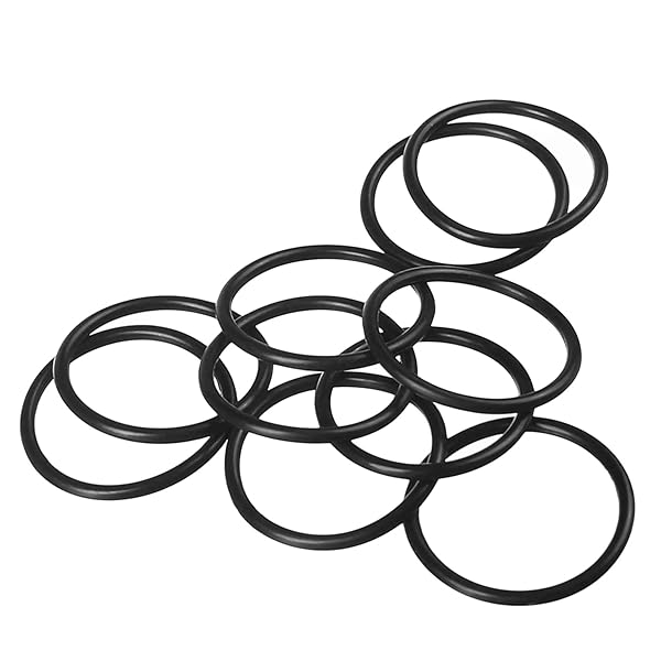 Othmro 10pcs Nitrile Rubber O-Rings 2.5mm Wire Dia 39mm OD for Oil Air Sealing Professional Plumbing Car Repair Black