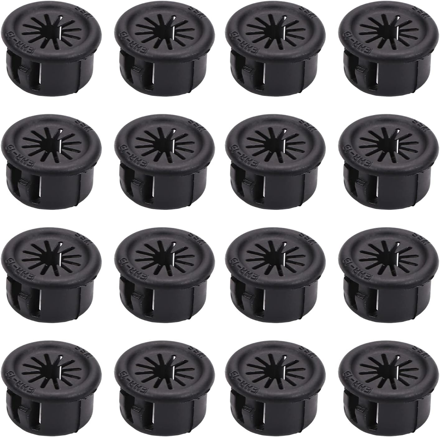 Fielect Fielect 25Pcs Cable Hose Snap Bushing Grommet Protector EHR-19 19mm Locking Black Grommet for Durable Protection - View 6 of 9