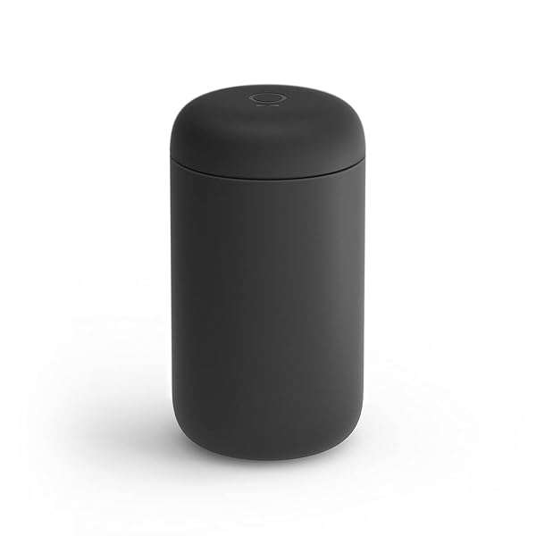 Fellow Fellow Carter 16 oz Travel Mug - Vacuum-Insulated Stainless Steel Coffee Tumbler with Ceramic Interior - Matte Black