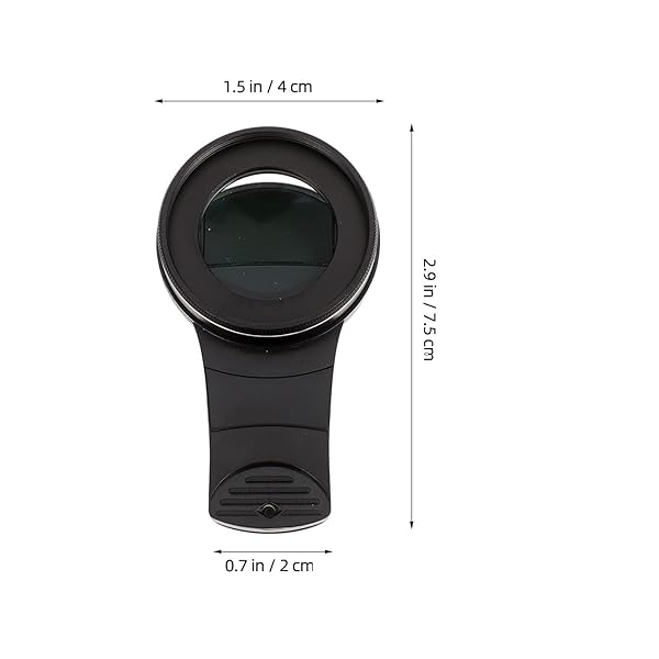 Hemobllo Hemobllo Phone Camera Lens 37mm 15X Macro Clip-on Magnifying Lens for Close-up Photography External Glass Optic Attachment for Smartphones Black - View 7 of 9