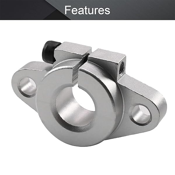 Othmro Othmro 4pcs SHF12 Aluminum Linear Motion Rail Clamping Rod Guide Support for 12mm Shaft - View 3 of 4