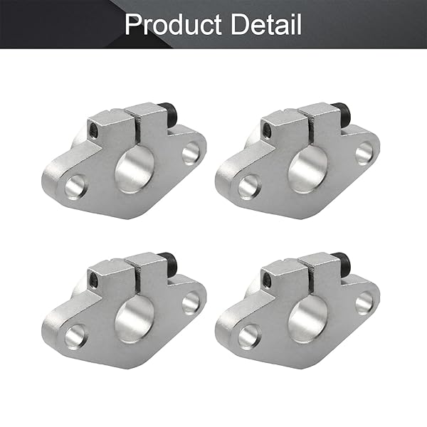 Othmro Othmro 4pcs SHF12 Aluminum Linear Motion Rail Clamping Rod Guide Support for 12mm Shaft - View 4 of 4
