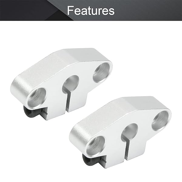 Othmro Othmro 6pcs Aluminum Linear Motion Rail Clamping Rod Guide Support for 8mm Shaft - View 4 of 4