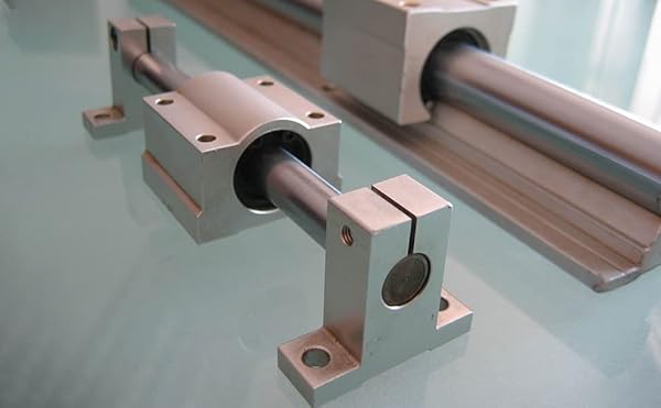 Othmro Othmro 2Pcs Linear Motion Rail Ball Bearing Clamping Guide Support for 30mm Diameter Shaft Aluminum Slide Rail - View 8 of 9