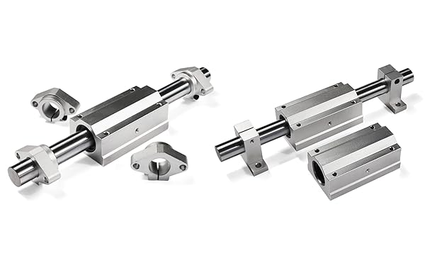 Othmro Othmro 2Pcs Linear Motion Rail Ball Bearing Clamping Guide Support for 30mm Diameter Shaft Aluminum Slide Rail - View 9 of 9