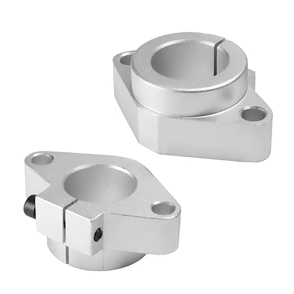 Othmro Othmro 2Pcs Linear Motion Rail Ball Bearing Clamping Guide Support for 30mm Diameter Shaft Aluminum Slide Rail - View 2 of 9